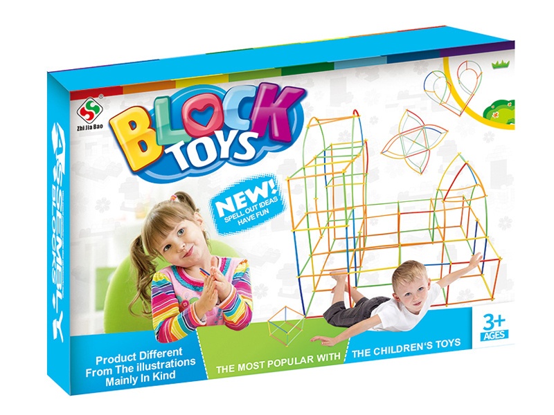 About 640 Small Straws With Wheels - Building Block Educational Toys Diy Assembly, Building Block Educational Assembly, Early Education, Parent-Child Interaction