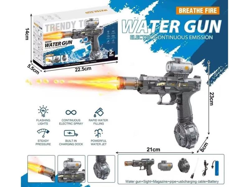 Third-Generation Ice Rat Integrated Flame-Shooting Fully Automatic Burst Electric Water Gun