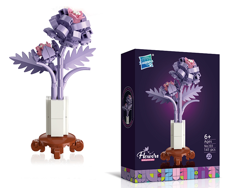 Purple Hyacinth Building Blocks 141pcs
