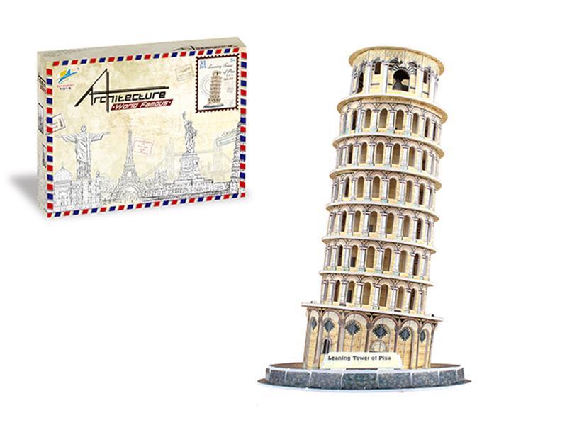 31PCS Italy Leaning Tower Of Pisa 3D Jigsaw Puzzle (English)