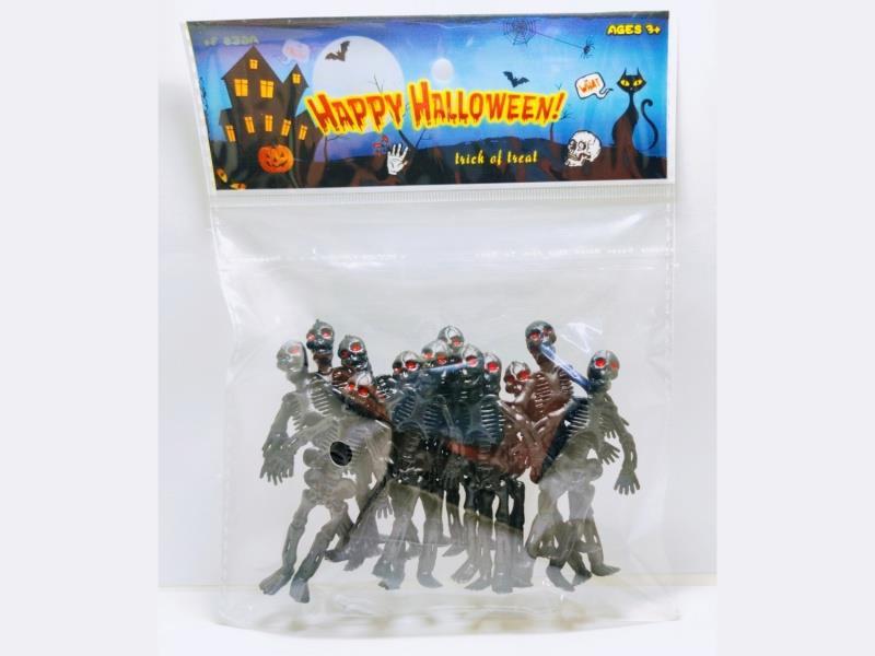 Halloween Little Skeleton Man, 12Pcs【 Luminous 】