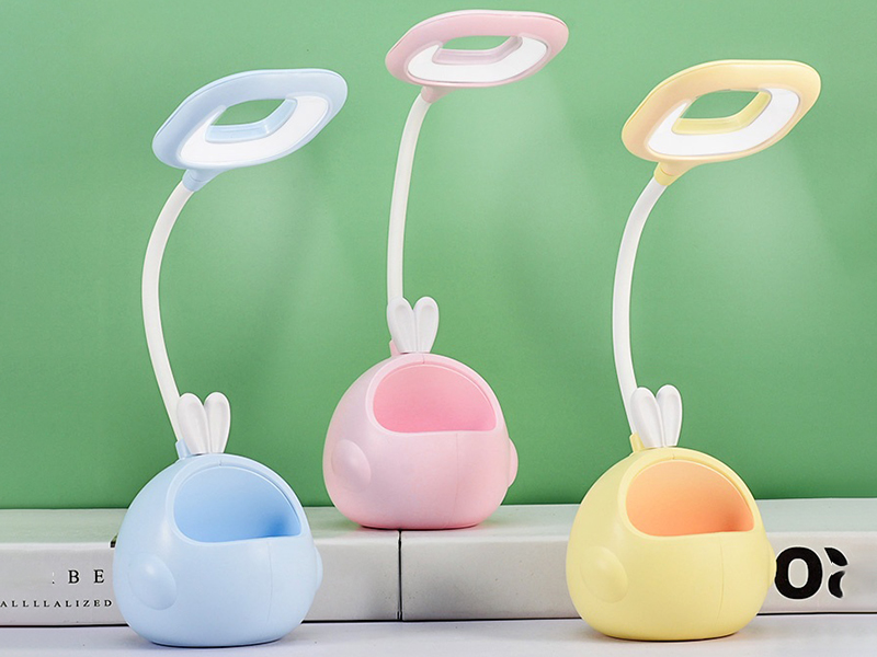 Cute Rabbit Pen Holder LED Desk Lamp