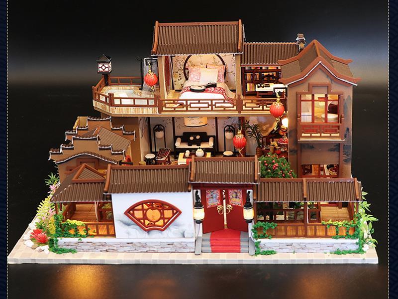 Datang Ancient Town DIY Model Assembled