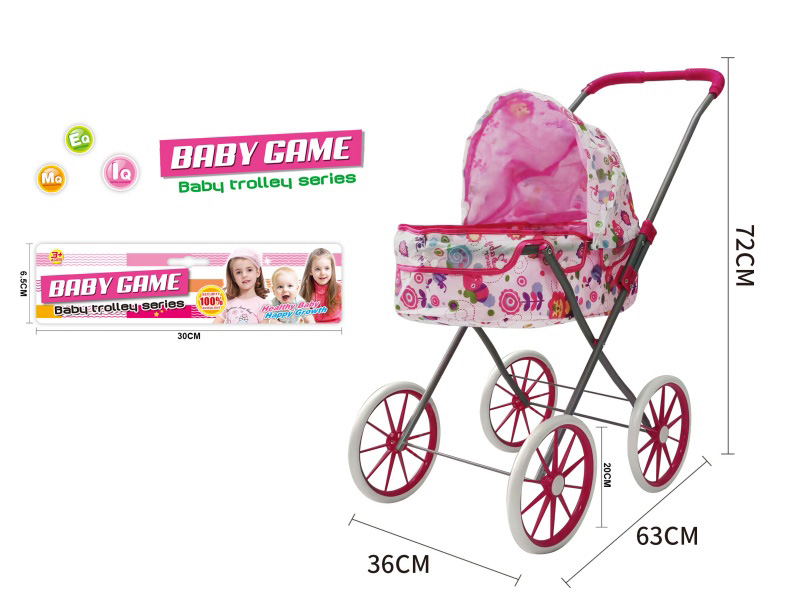 Double Layer Cloth Stroller Toy(Large Wheel)