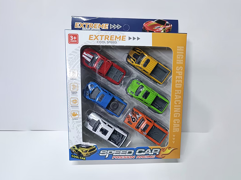 6pcs Slide Cars
