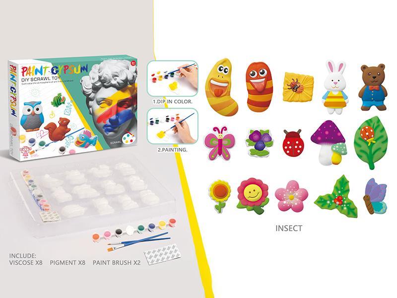 Gypsum DIY Coloring( Insects)