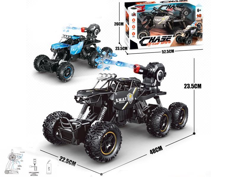 2.4G R/C Six Wheel Alloy Climbing Bullet Truck
