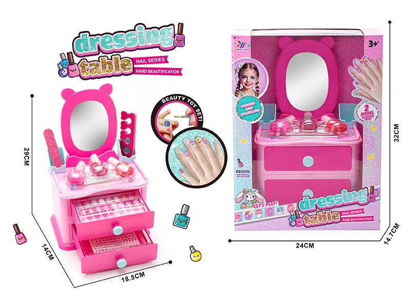DIY Nail Art Cartoon Bear Dressing Table Storage Box