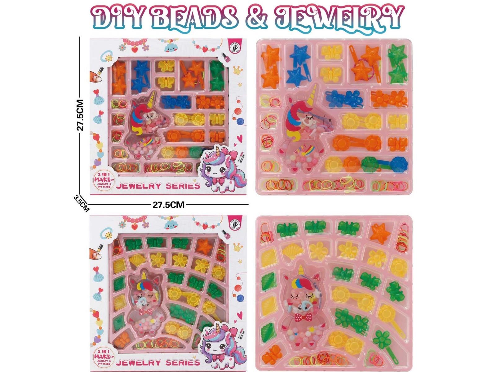 Unicorn Jelly Beading + Bobby Pin + Rubber Band Case