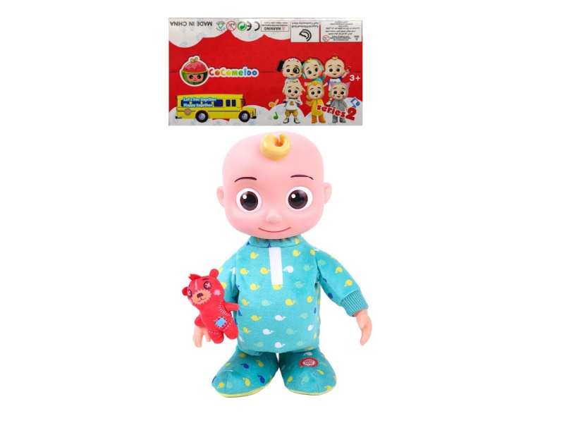 22 Inch B/O Solid Cocomelon JJ Boy Doll With Bear