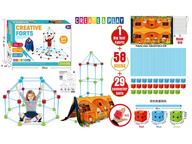 DIY Fort Building Tent Play Set