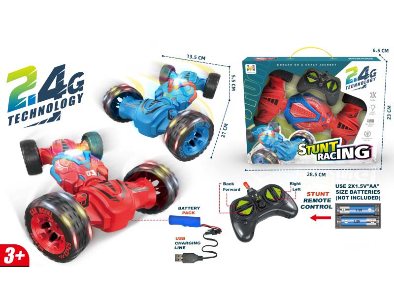 Lightweight Double-Sided Stunt Remote Control Car