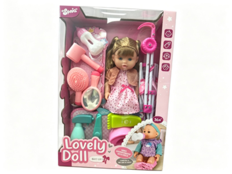Eco-Friendly Doll Set (Plastic Car)