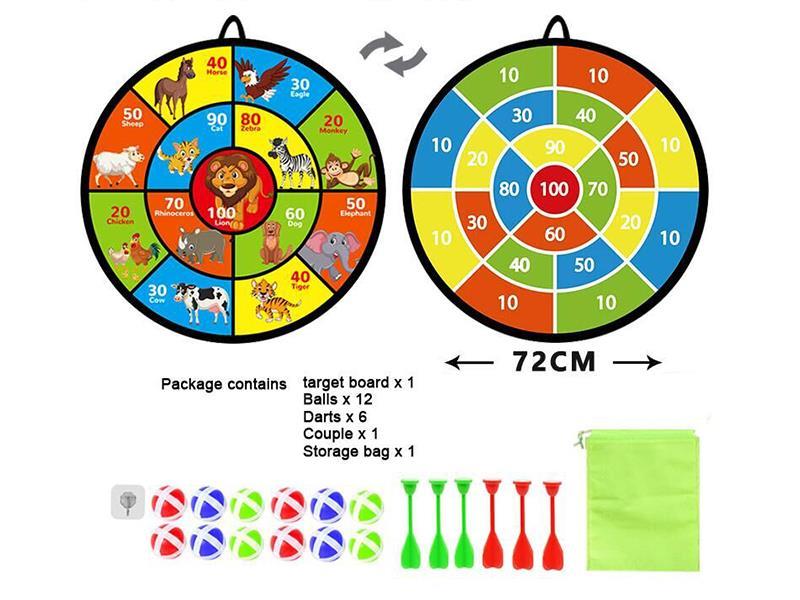 Double-Sided Fold Dartboard Set