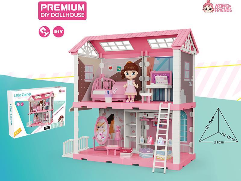 DIY Assembly Two-Layer Villa