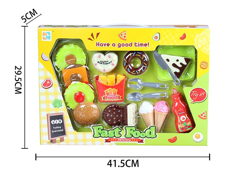 Simulation Hamburger Dessert Set