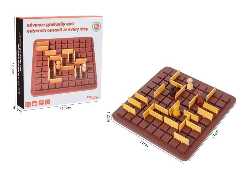 Wooden Two-Player Logical Thinking Tabletop Game Board