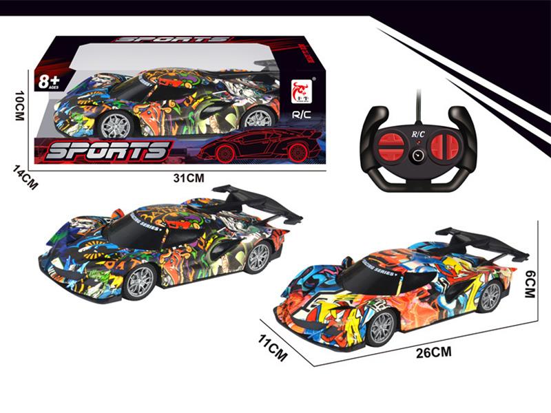 1:16 4-Channel Remote Control Graffiti Sports Car(Not Included Batteries)