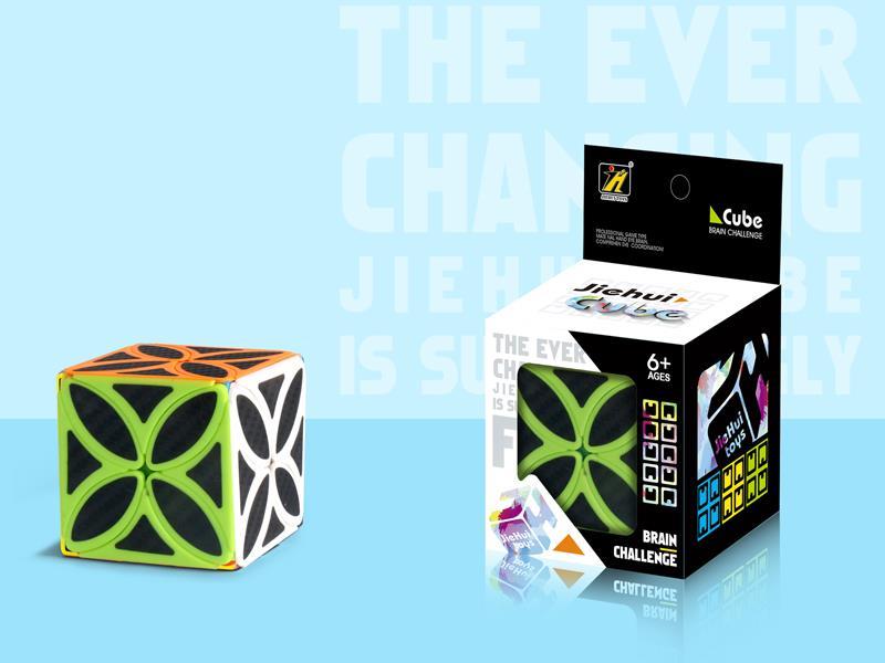 Four Leaf Clover Magic Cube/Black Carbon Fiber