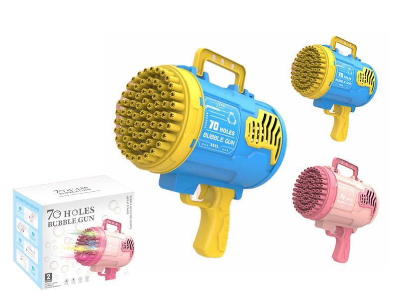 70 Holes Bubble Gun With Light And Music