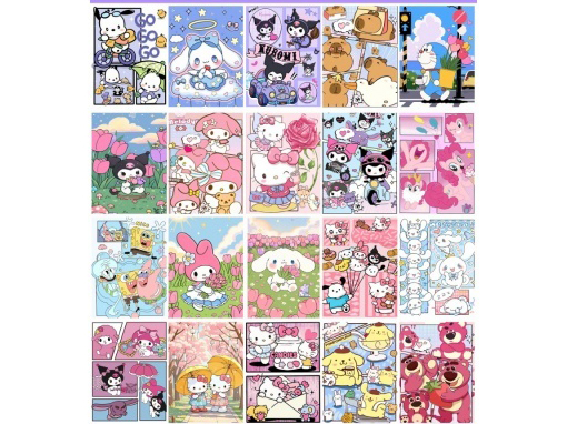 40X50 Cartoon Series B Model Diy Digital Oil Painting