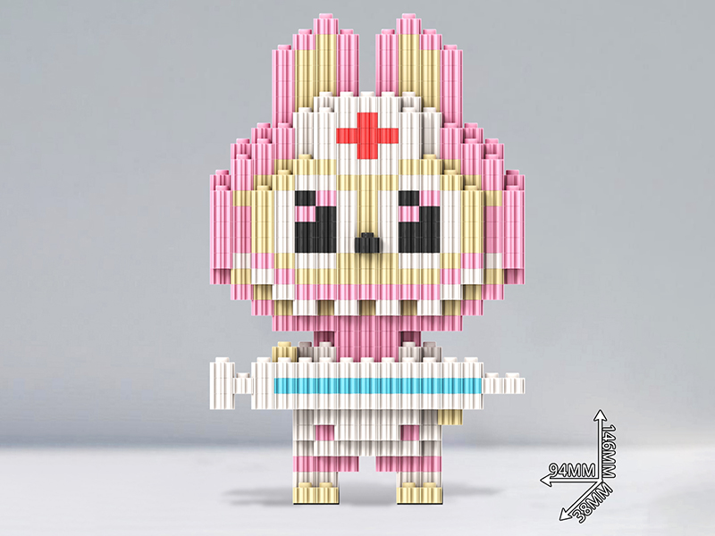 Labubu Nurse Building Blocks 766+pcs