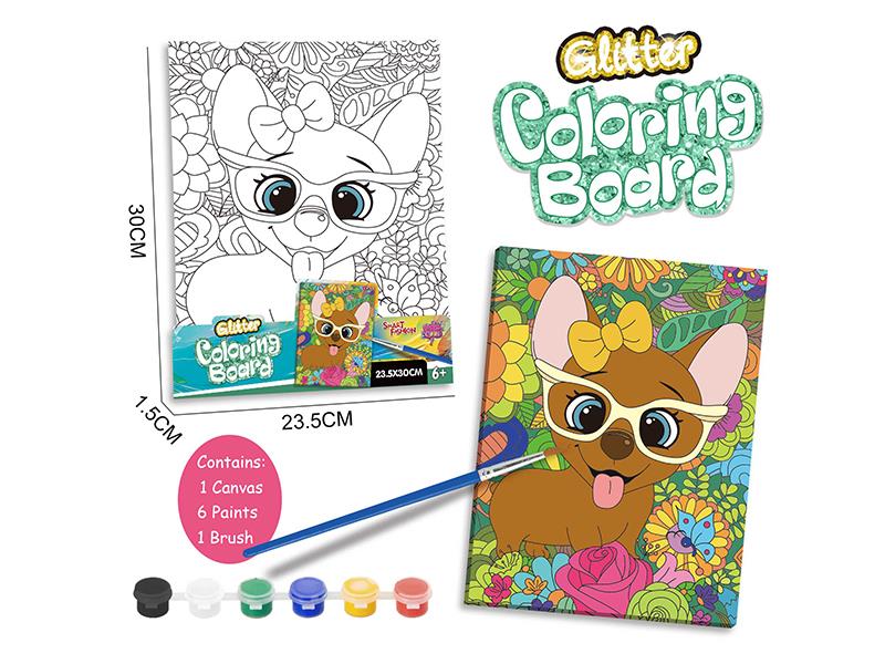DIY Coloring Board Set - Dog