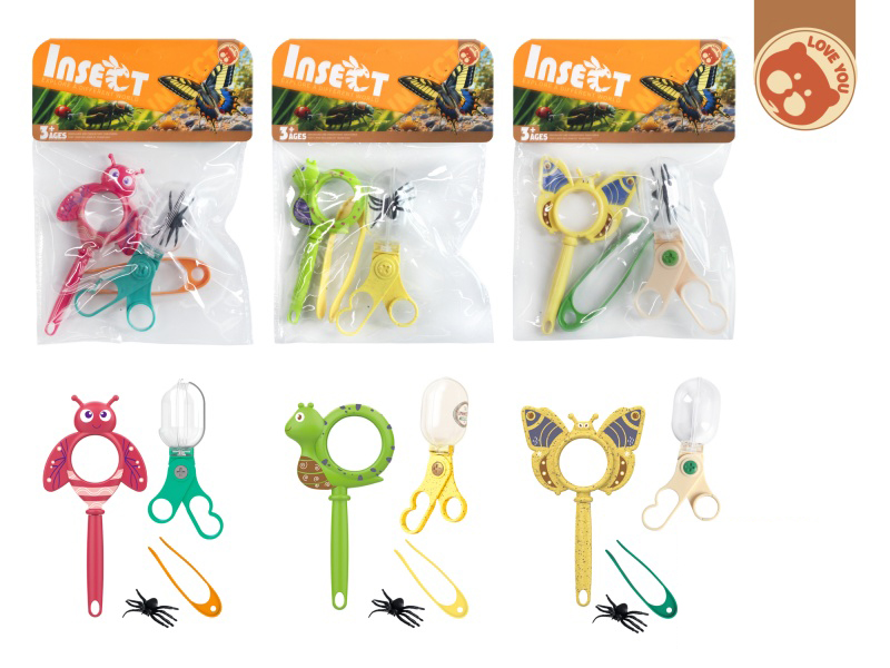 Science And Education Observation Clip Magnifying Glass Set