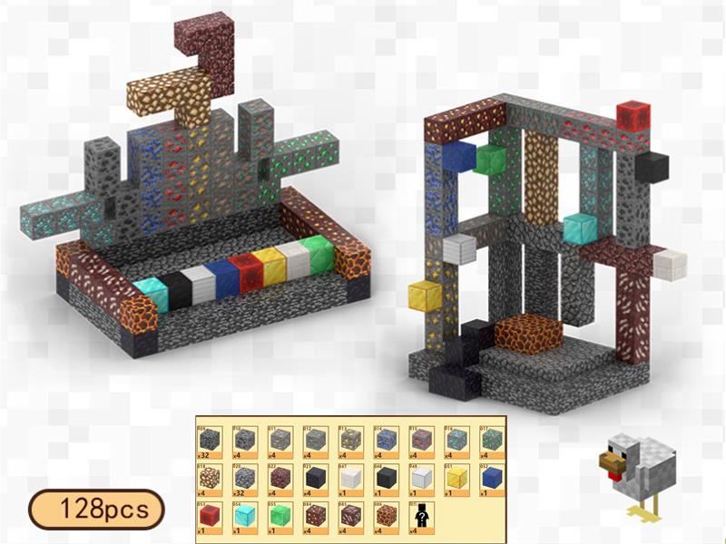 Gemstone Shop Magnetic Cube Building Blocks 128pcs