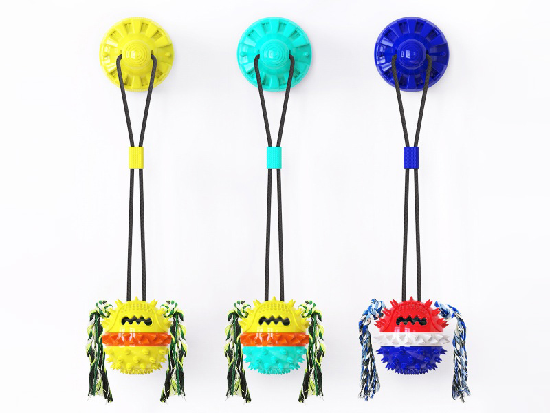Pet Toy Suction Cup Pull Cord Ball