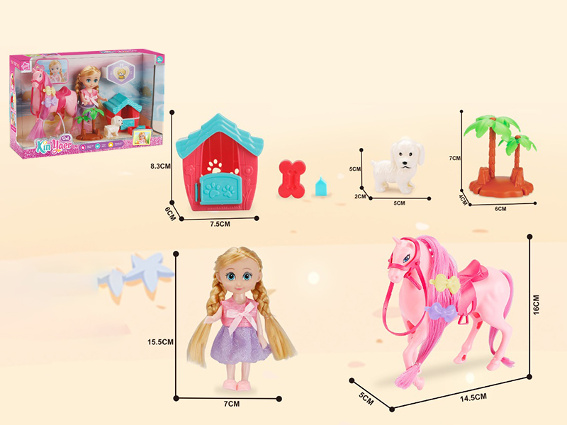Doll Farm Horse Play Set