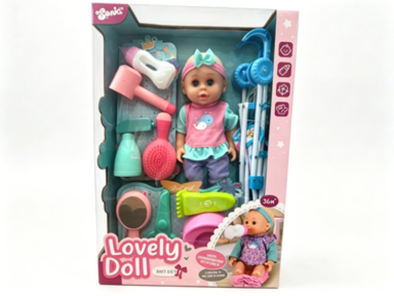 Eco-Friendly Doll Set (Plastic Car)