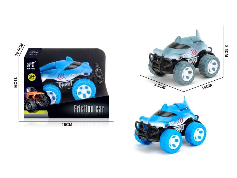 1:43 Mini Off-Road Shark Graffiti Car
