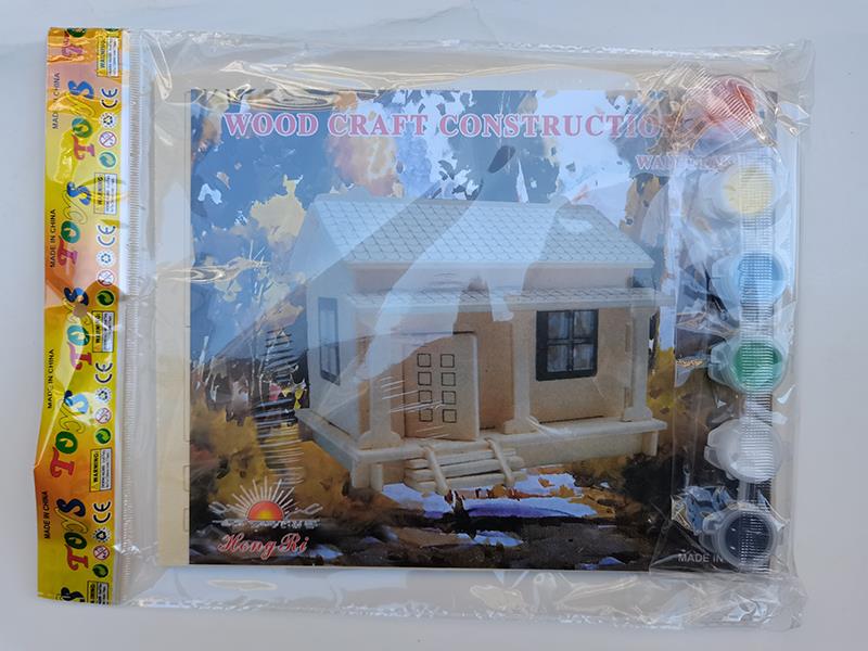 3D Wooden Puzzle DIY Color Drawing Toy