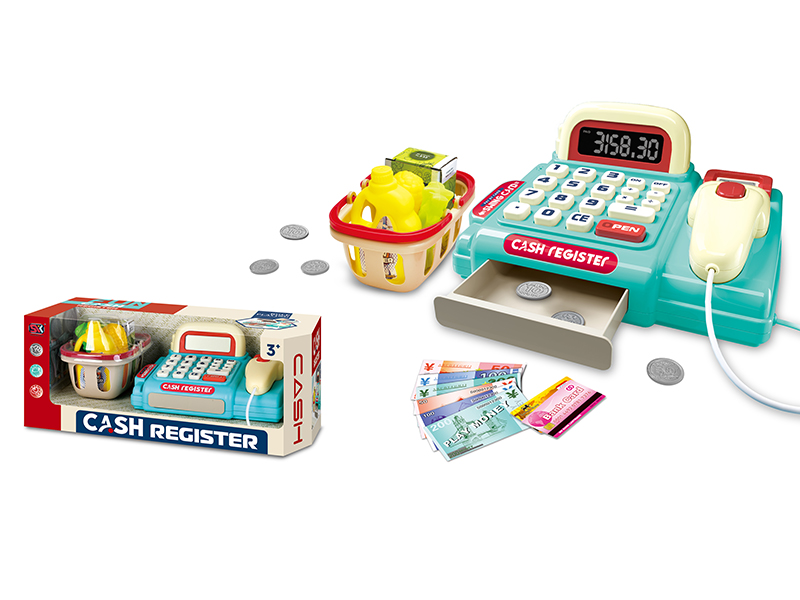 Cash Register + Shopping Basket Set