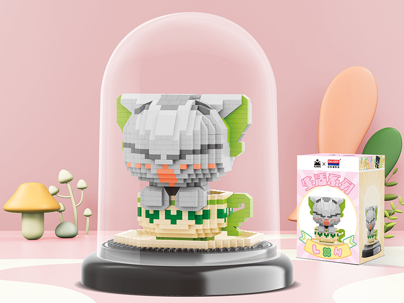 Teacup Luo Xiaohei Microparticle Building Blocks(1040pcs)
