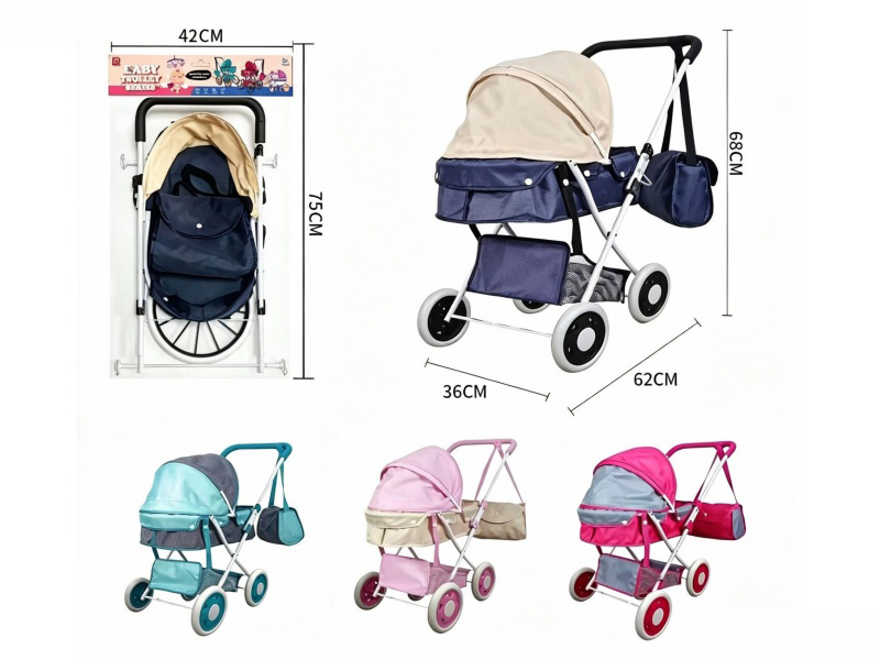 Pure Oxford 600D Thick Cloth Iron Stroller Toy(Small Wheel)