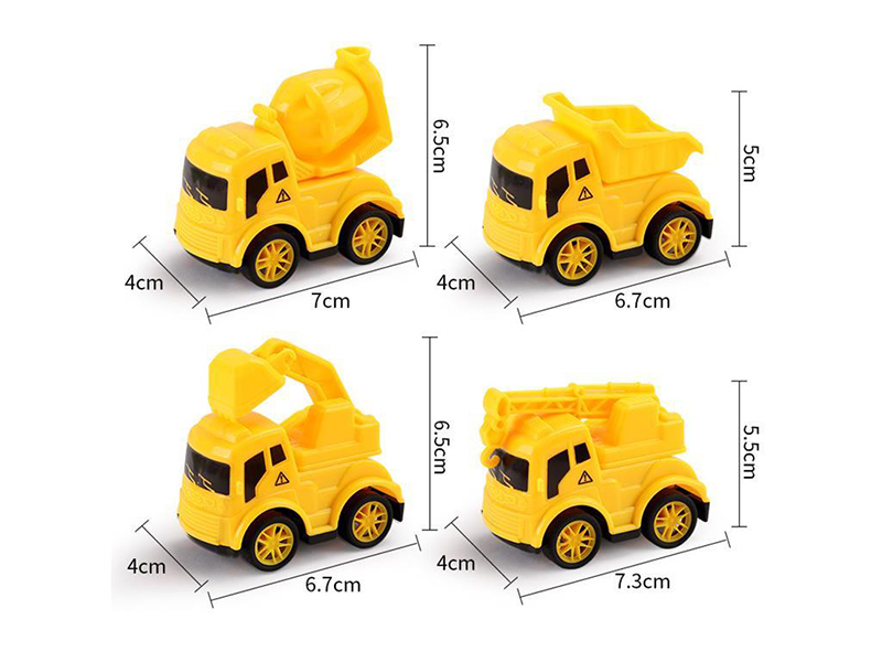Pull Back Engineering Trucks 4pcs
