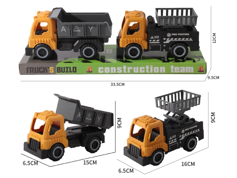 Slide Engineering Dump Truck + Lift Truck