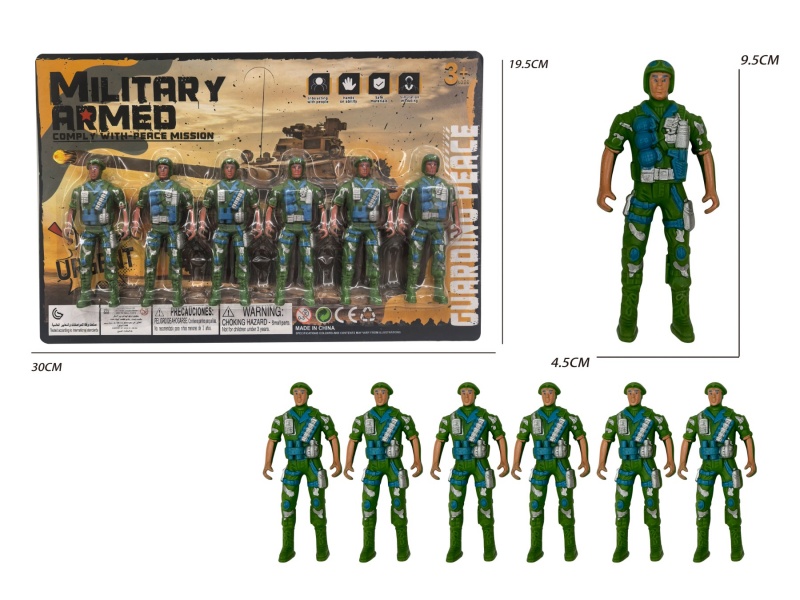 6 Soldiers (Green)
