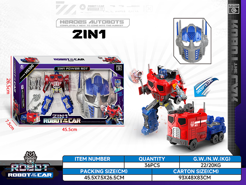 Optimus Prime Transforming Car Robot + Mask