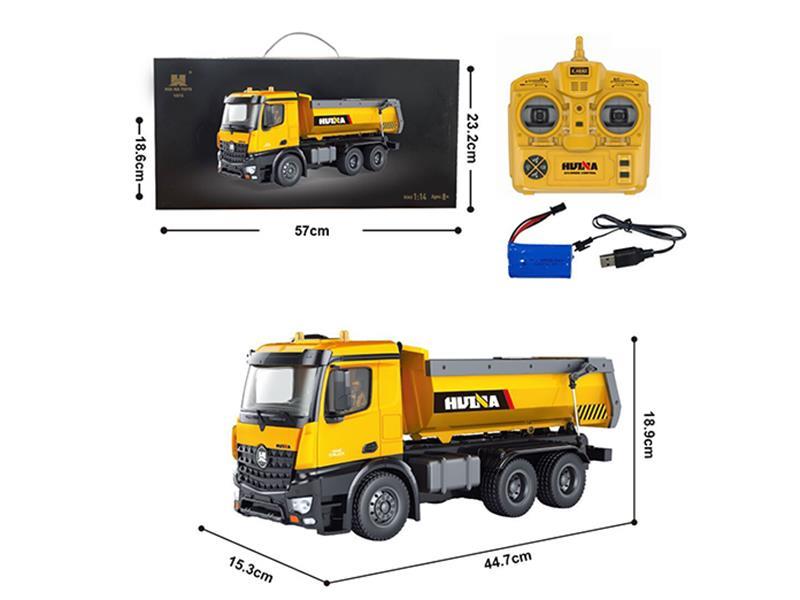 1:14 10CH R/C Half Alloy Dumper