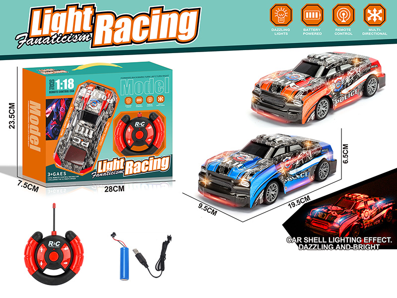 1:18 4CH R/C Racing Car(Included Batteries)