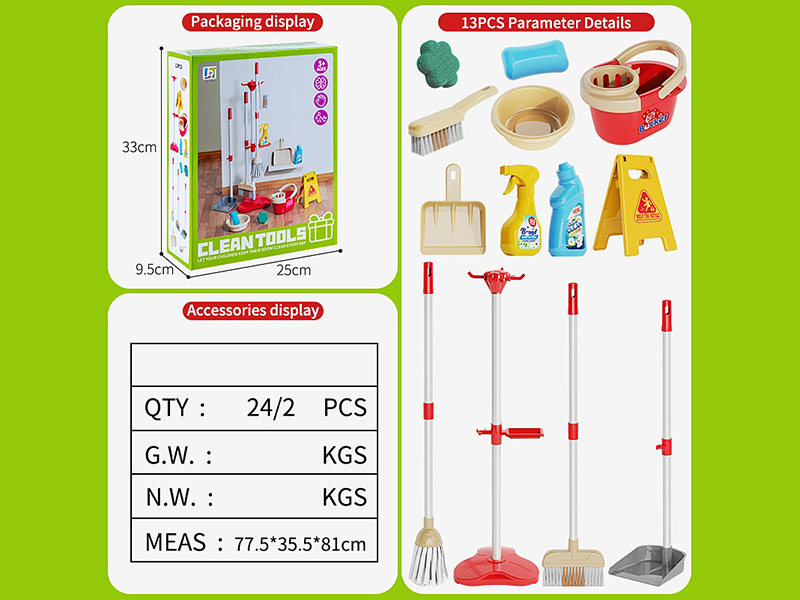 Cleaning Tools Set 13pcs