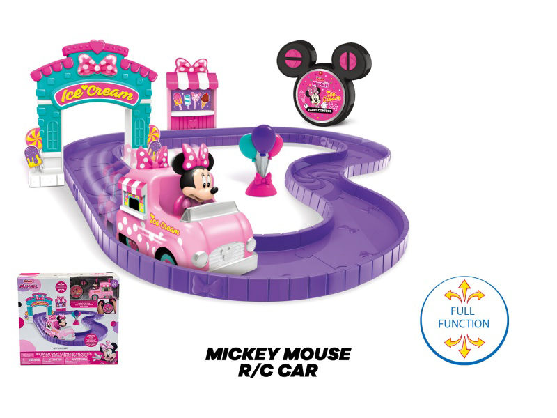 Minnie Ice Cream 2.4G Remote Control Car Track Set Does Not Include Electricity