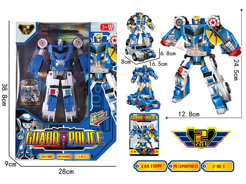 Transformation Guard Police Robot 2 In 1