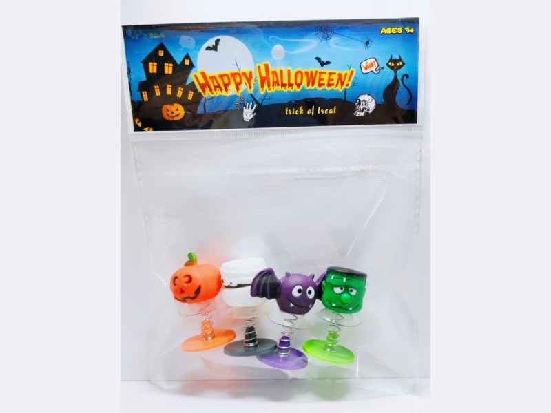 Halloween Bounce Figure 4 Styles, 4 Pcs