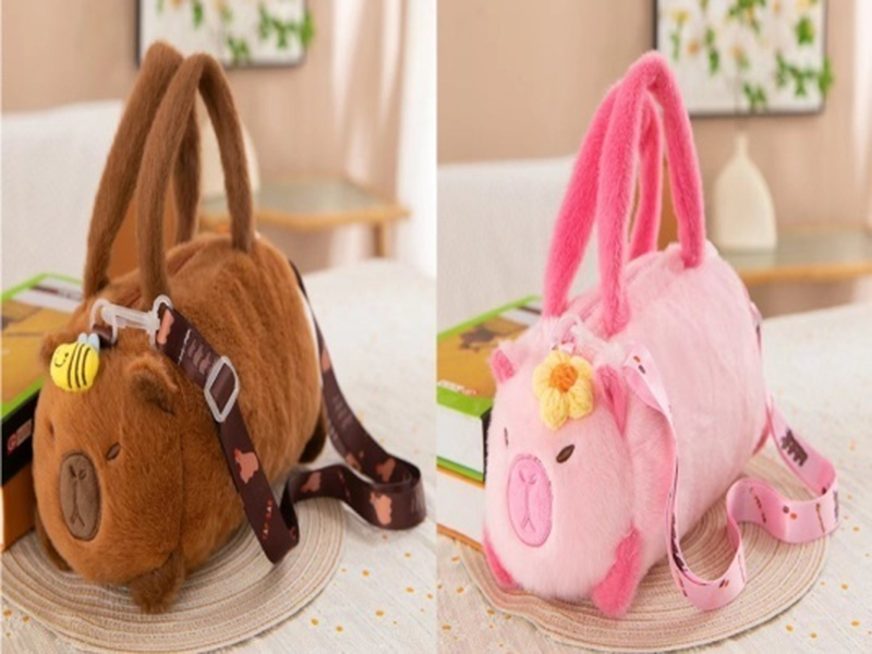 Plush Capybara Handbag