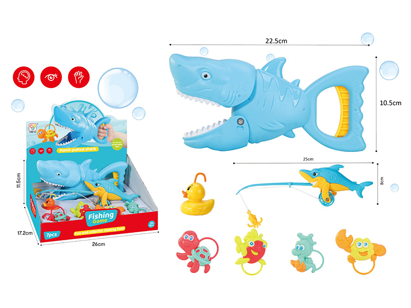 Hand-Pulled Shark Fishing Game