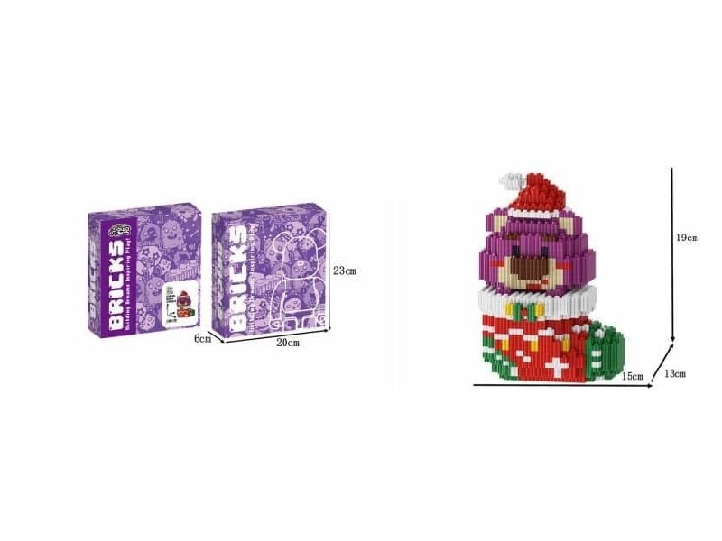 Christmas Stocking Bear Blocks 1651Pcs